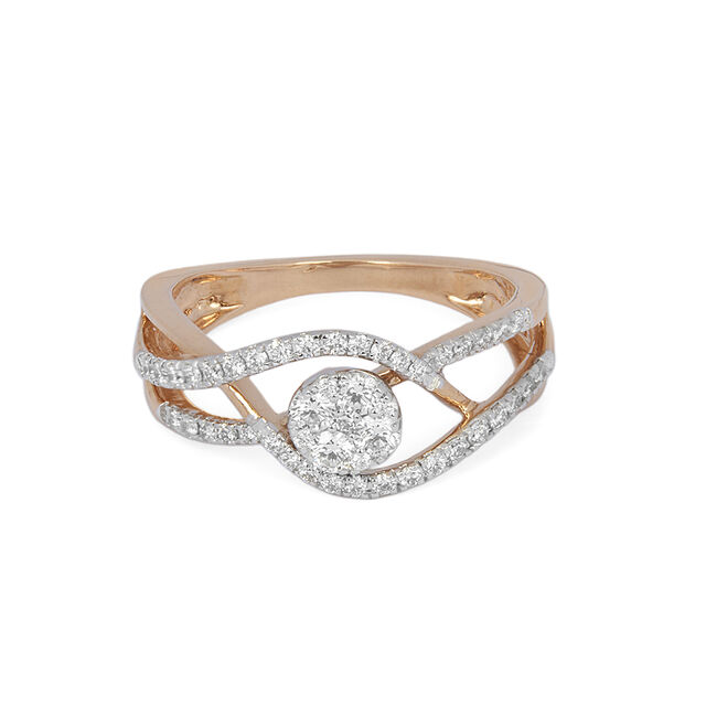 Tanishq 18KT Diamond Finger Ring for Women 