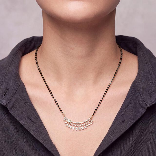 Tanishq 18KT Diamond Mangalsutra for Women 3
