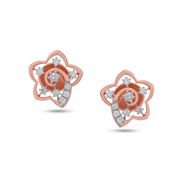 Tanishq 18 KT Diamond Earrings for Women 