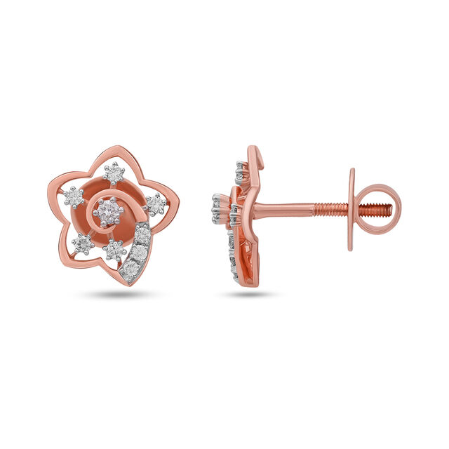 Tanishq 18 KT Diamond Earrings for Women 2