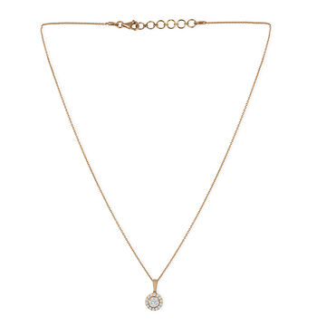 Tanishq 18KT Diamond Pendant with Chain for Women