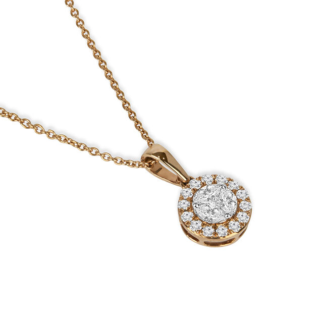 Tanishq 18KT Diamond Pendant with Chain for Women 2