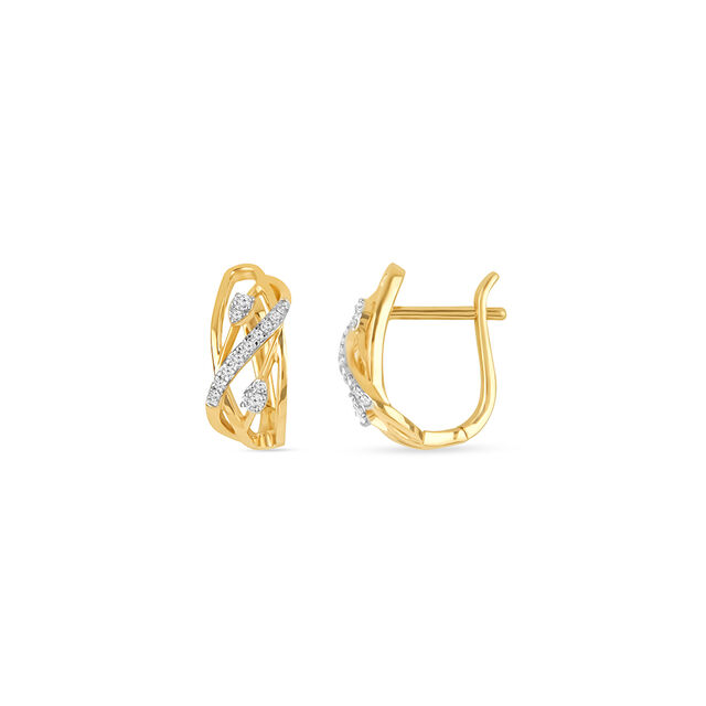 Tanishq 18 KT Diamond Earrings for Women 2