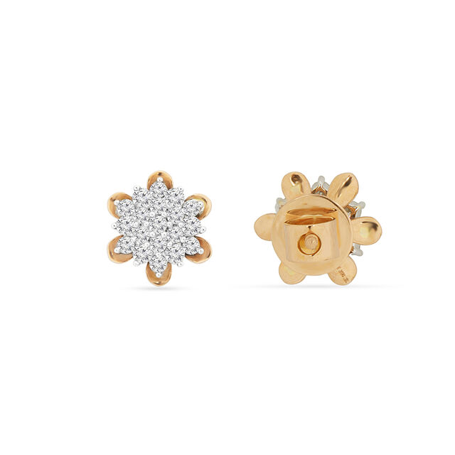 Dainty Sparkle Diamond Stud Earrings 4