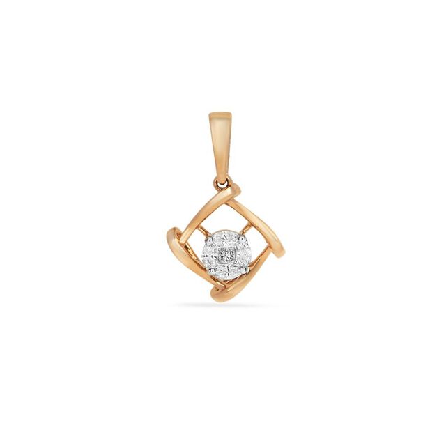 Tanishq 18KT Diamond Pendant for Women 2