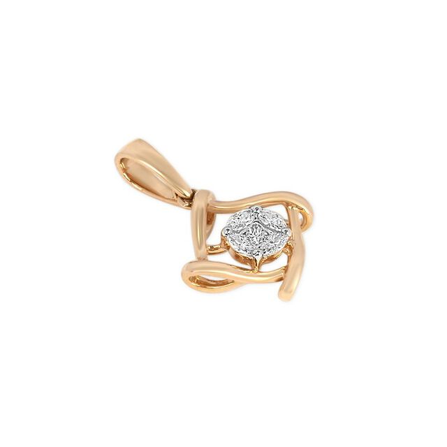 Tanishq 18KT Diamond Pendant for Women 3