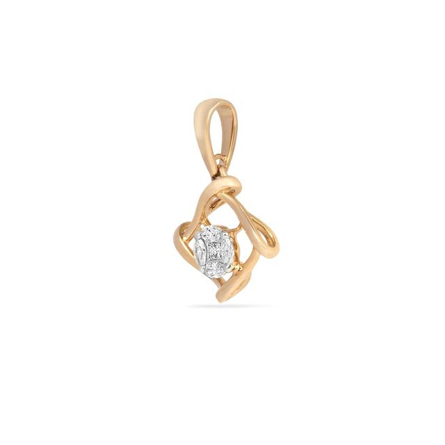Tanishq 18KT Diamond Pendant for Women 4