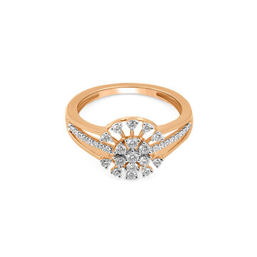 Tanishq 18 KT Floral Cluster Ring for Women