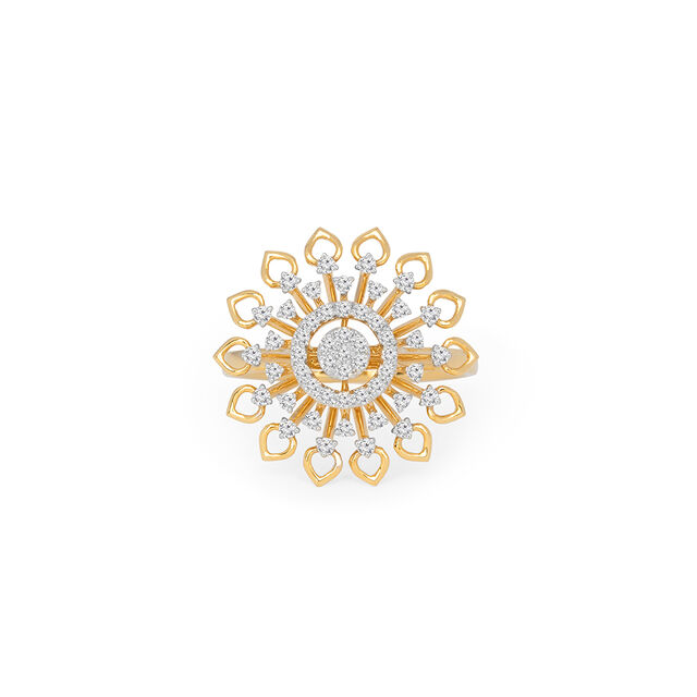 Tanishq 18KT Diamond Finger Ring for Women 