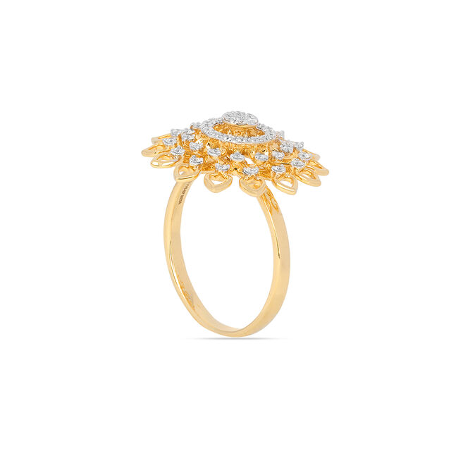 Tanishq 18KT Diamond Finger Ring for Women 4