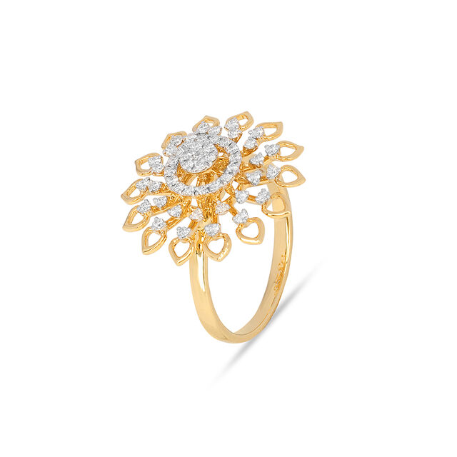 Tanishq 18KT Diamond Finger Ring for Women 5