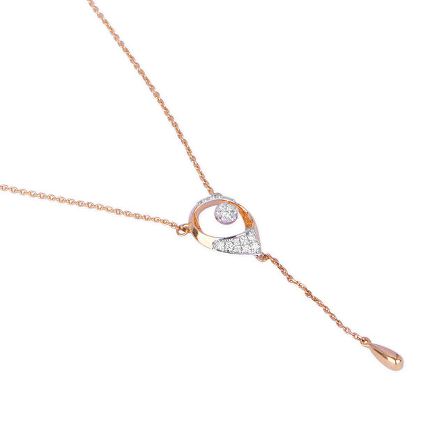 Tanishq 18KT Diamond Necklace Set for Women 3