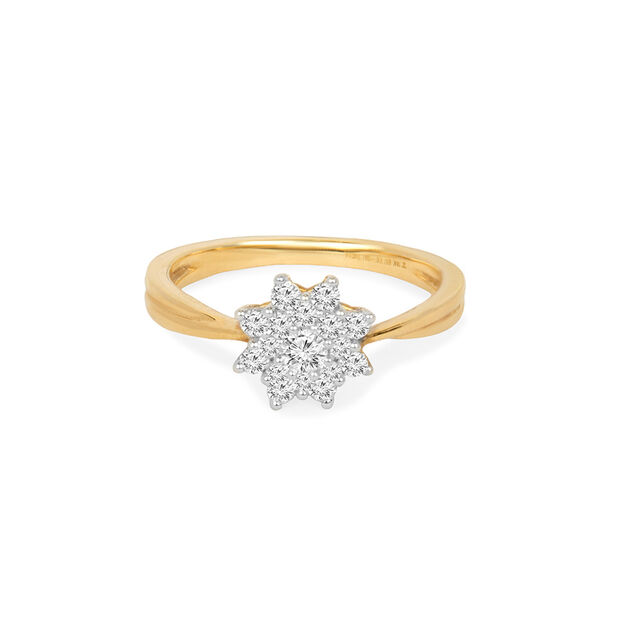 Tanishq 18KT Diamond Finger Ring for Women 