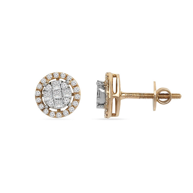 Tanishq 18KT Diamond Earrings for Women 2