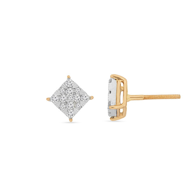Timeless Allure Diamond Stud Earrings 2