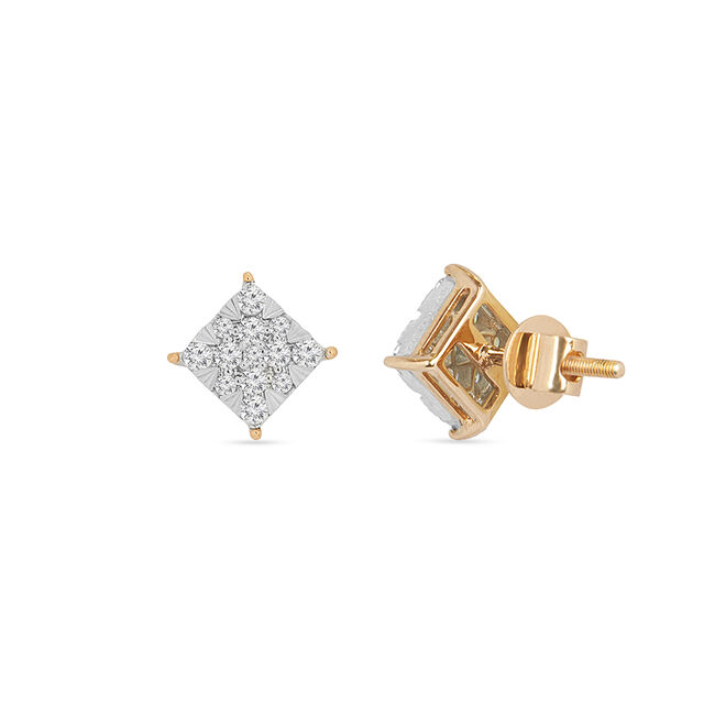 Timeless Allure Diamond Stud Earrings 3