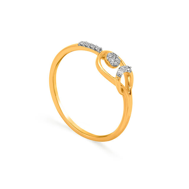 Tanishq 18KT Diamond Finger Ring for Women