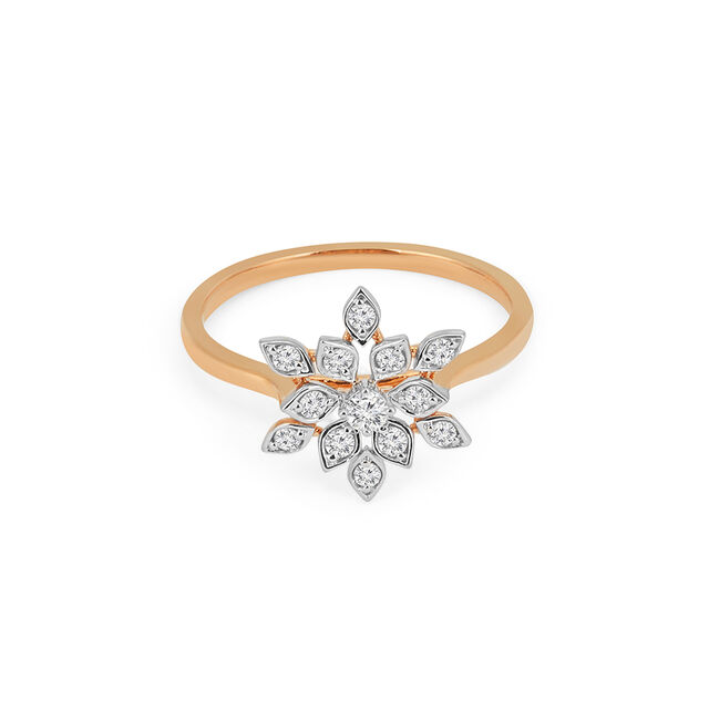 Tanishq 18 KT Diamond Finger Ring for Women
