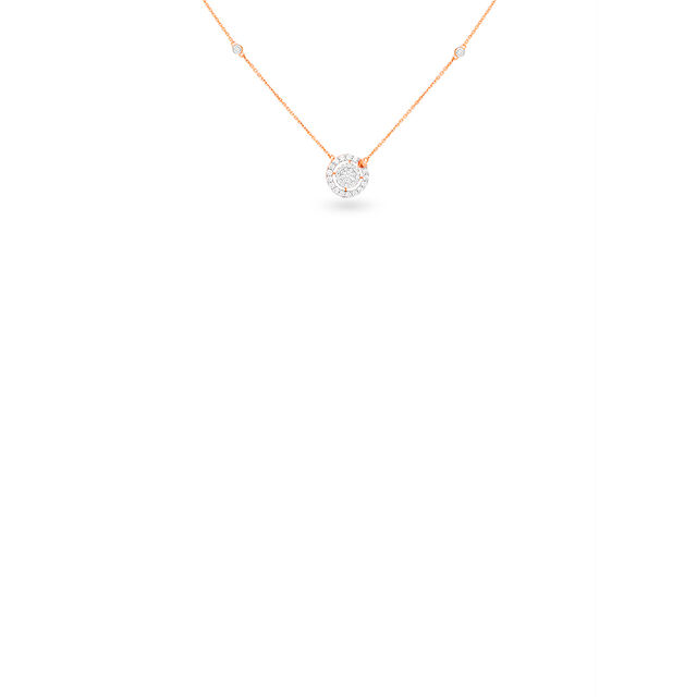 Tanishq 18KT Diamond Pendant with Chain for Women 2