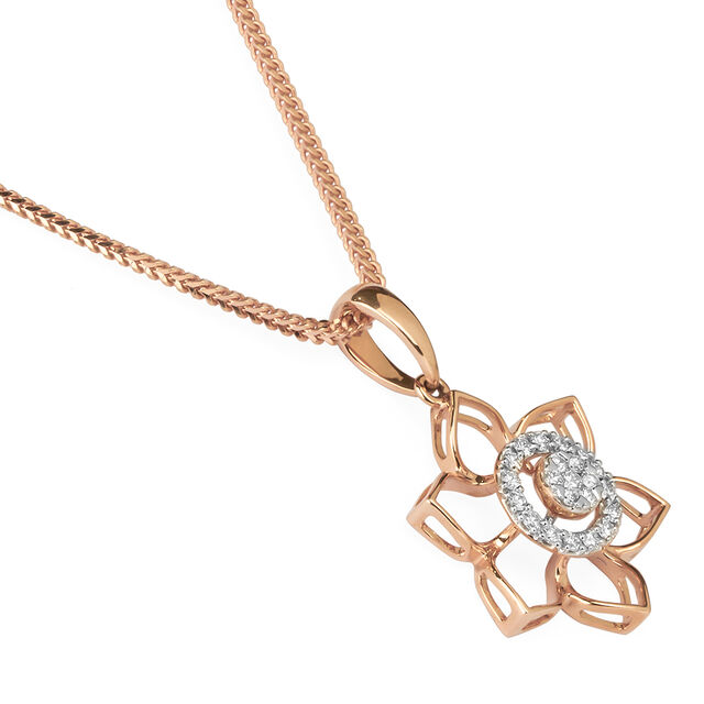 Tanishq 18KT Diamond Pendant for Women 2
