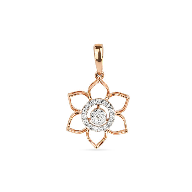 Tanishq 18KT Diamond Pendant for Women 3