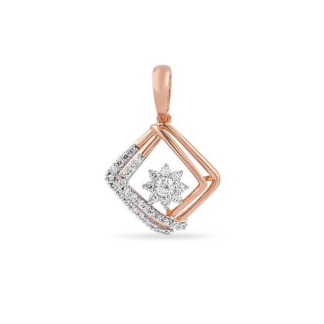 Tanishq 18 Karat Diamond Pendant for Women 