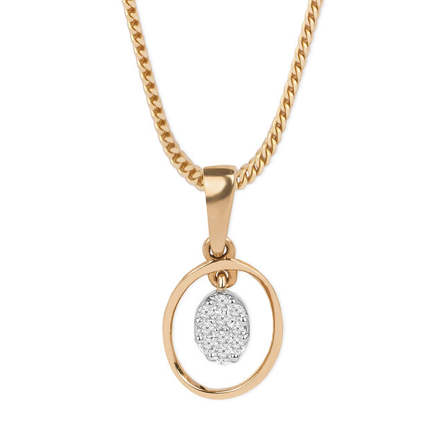 Tanishq 18KT Diamond Pendant for Women 