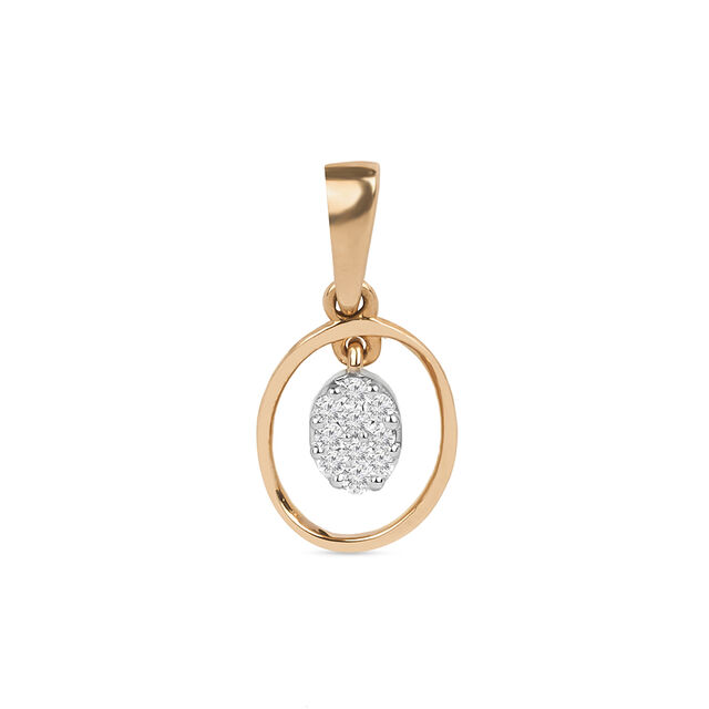 Tanishq 18KT Diamond Pendant for Women 2