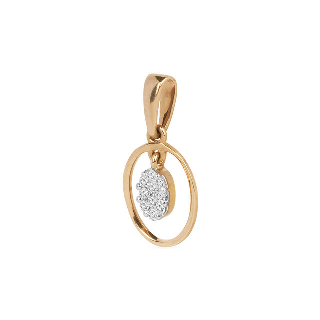 Tanishq 18KT Diamond Pendant for Women 3