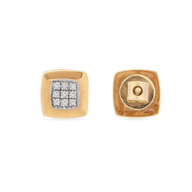 Twirl Diamond Stud Earrings 4