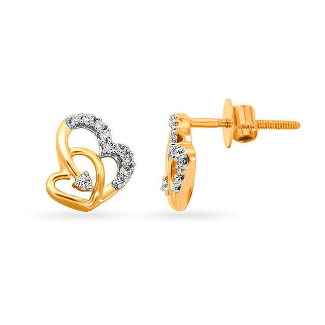 Tanishq 18KT Diamond Earrings for Women 2