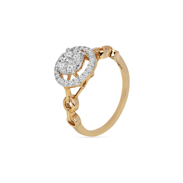 Tanishq 18KT Diamond Finger Ring for Women 3