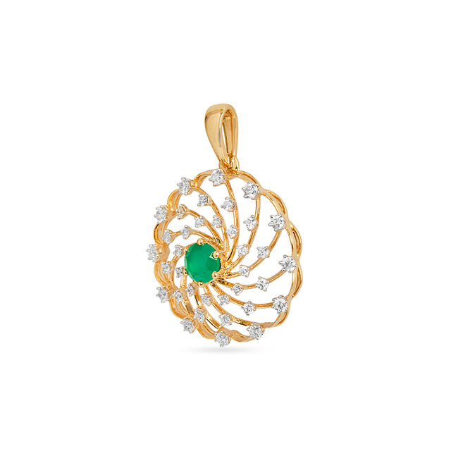 Tanishq 18KT Diamond Pendant for Women 2