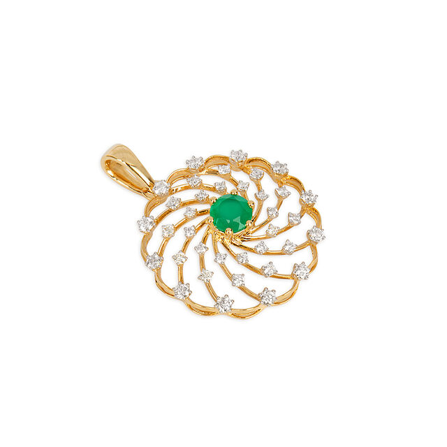 Tanishq 18KT Diamond Pendant for Women 4