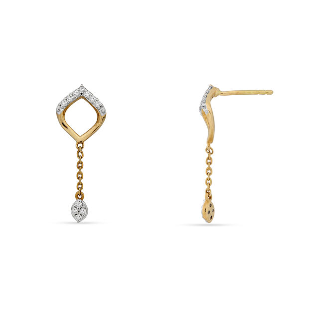 Tanishq 18KT Diamond Earrings for Women 2