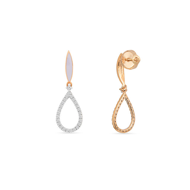 Tanishq 18KT Diamond Earrings for Women 2