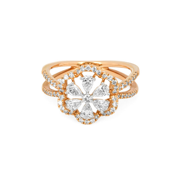 Floral Fantasy Diamond Finger Ring 2