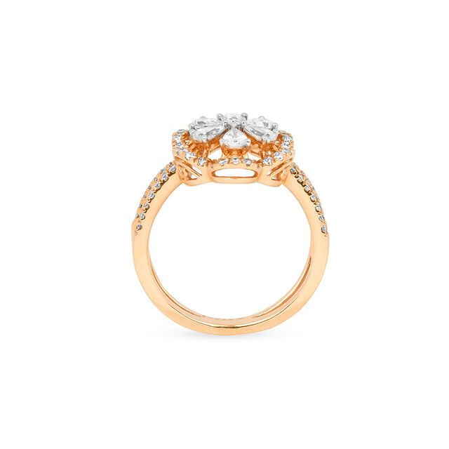 Floral Fantasy Diamond Finger Ring 4