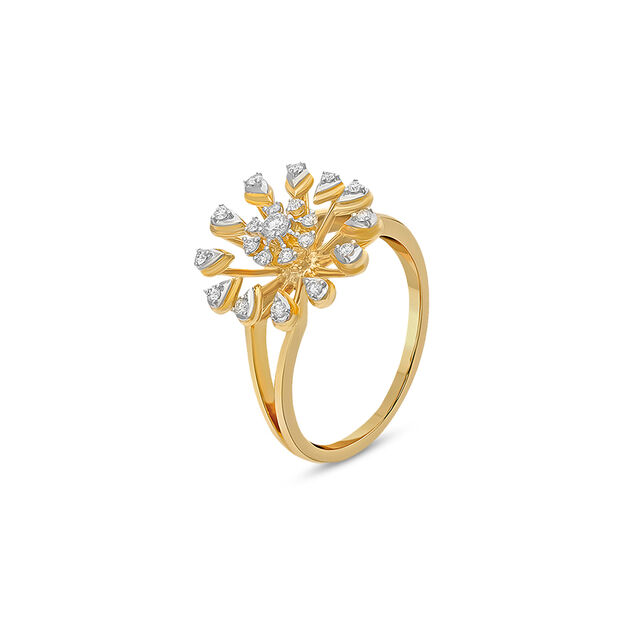 Tanishq 18 Karat Diamond Finger Ring for Women