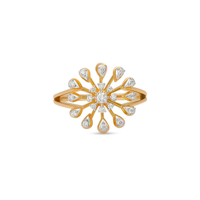 Tanishq 18 Karat Diamond Finger Ring for Women