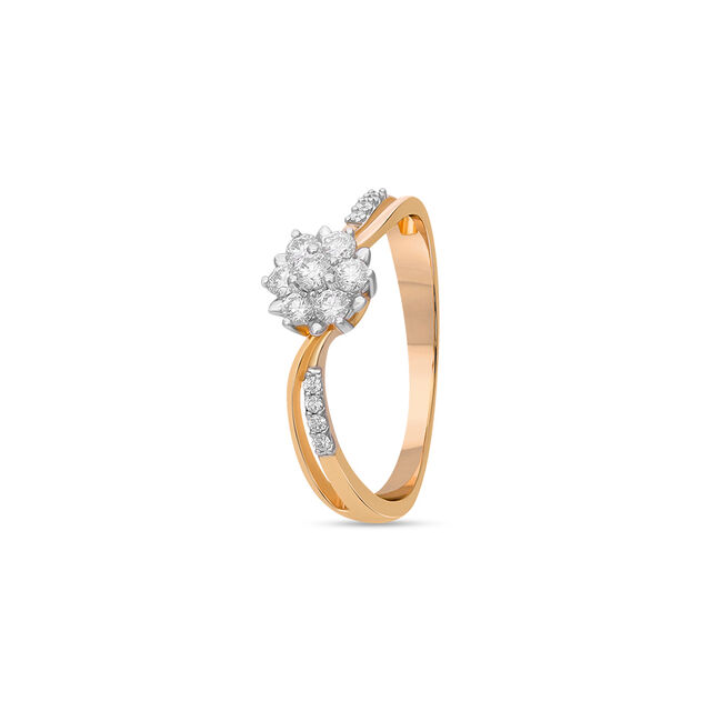 Tanishq 18 KT Diamond Finger Ring for Women