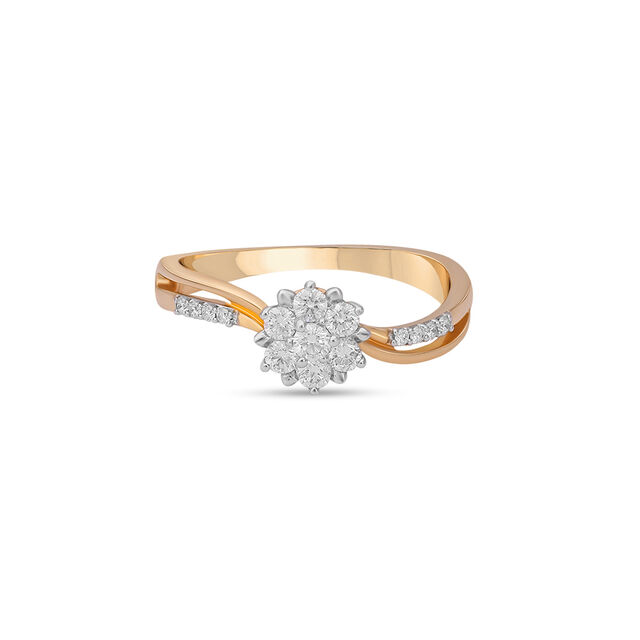 Tanishq 18 KT Diamond Finger Ring for Women