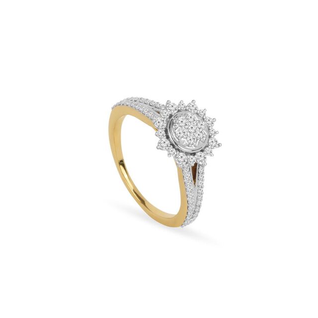 Tanishq 18KT Diamond Finger Ring for Women 3