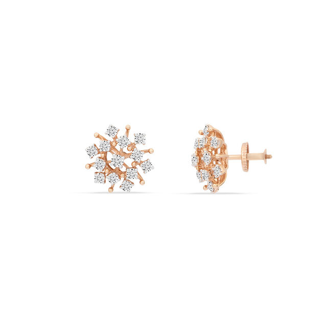 Tanishq 18KT Diamond Stud Earrings for Women