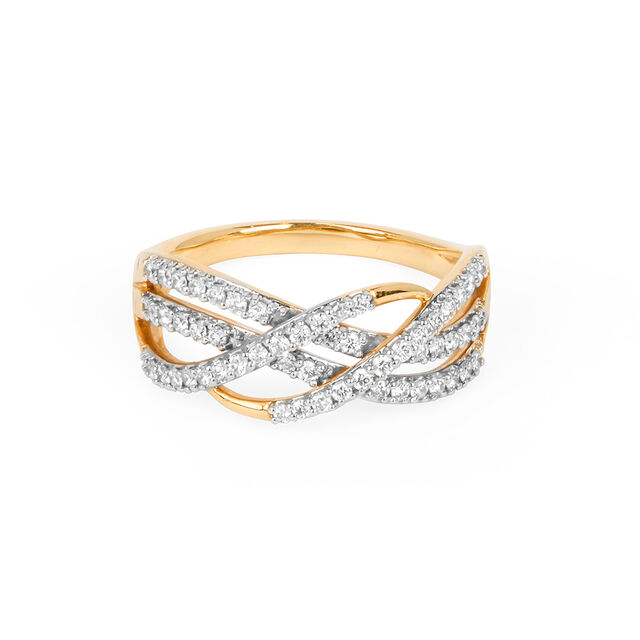 Tanishq 18KT Diamond Finger Ring for Women 