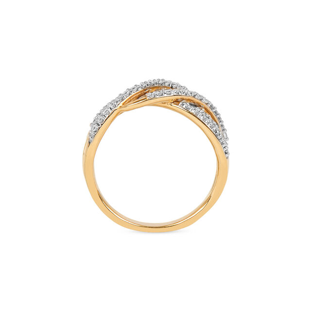 Tanishq 18KT Diamond Finger Ring for Women 3
