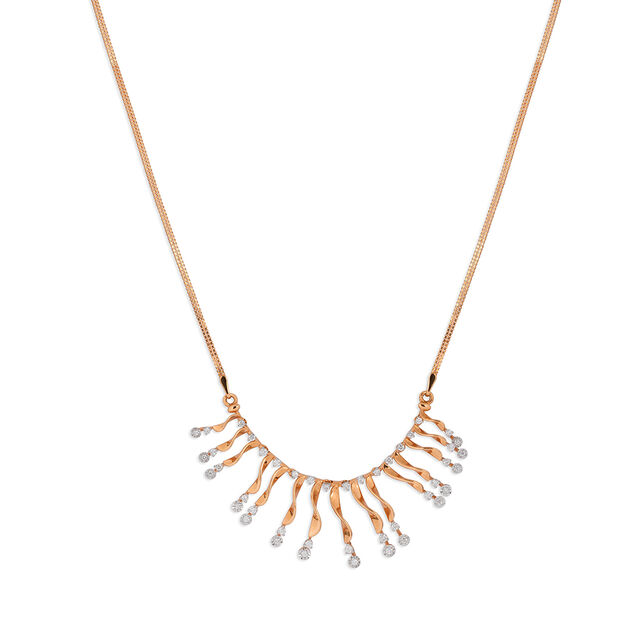 Tanishq 18KT Diamond Necklace for Women 2