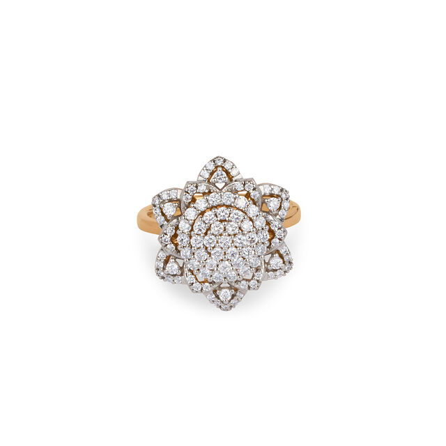 Blooming Diamond Finger Ring 