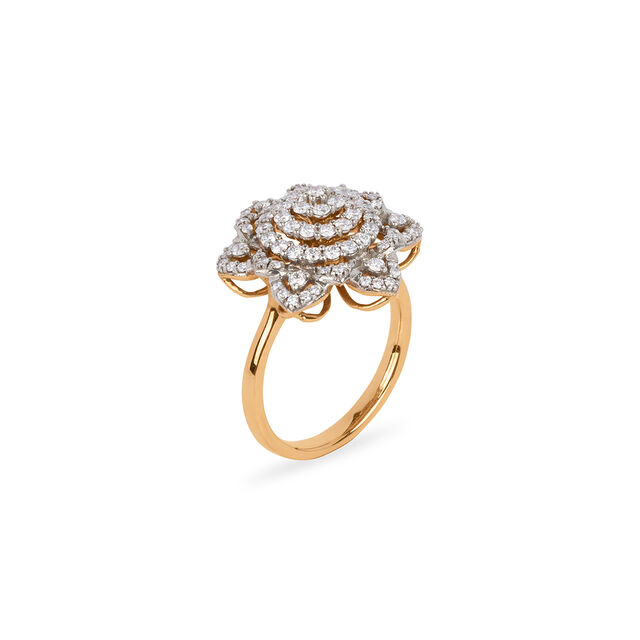 Blooming Diamond Finger Ring 3