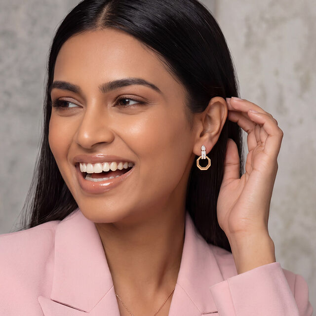 Tanishq 18KT Diamond Earrings for Women 3